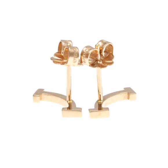 Tiffany Tiffany T Smile Earrings No Stone Pink Gold (18K) Stud Earrings Pink ...